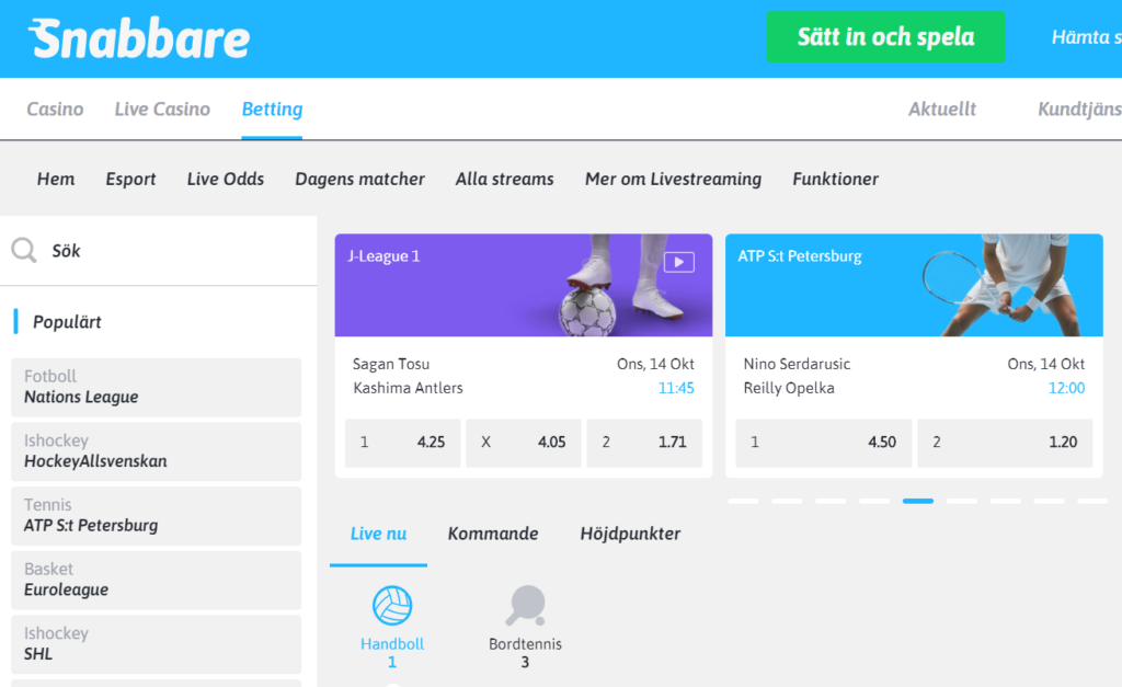 Snabbare oddsbonus