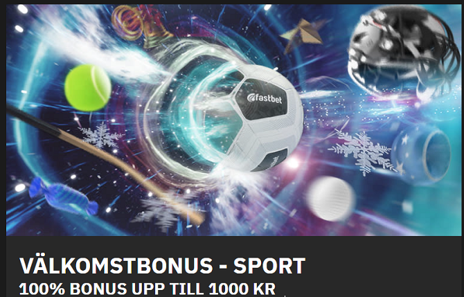 Fastbet oddsbonus ger alla nya spelare 100% upp till 1000 kr i bonus.