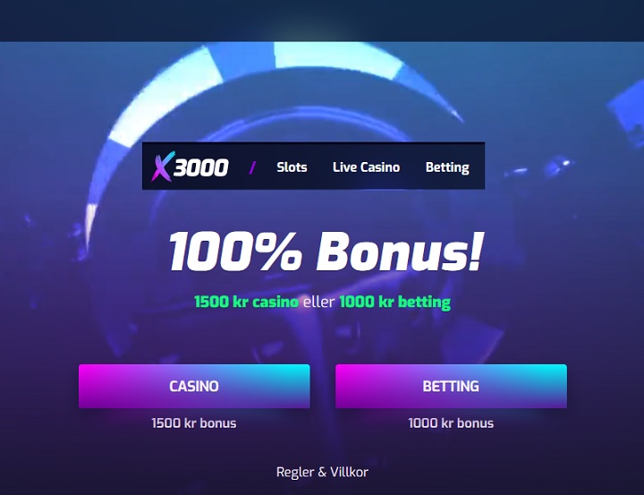 X3000 oddsbonus