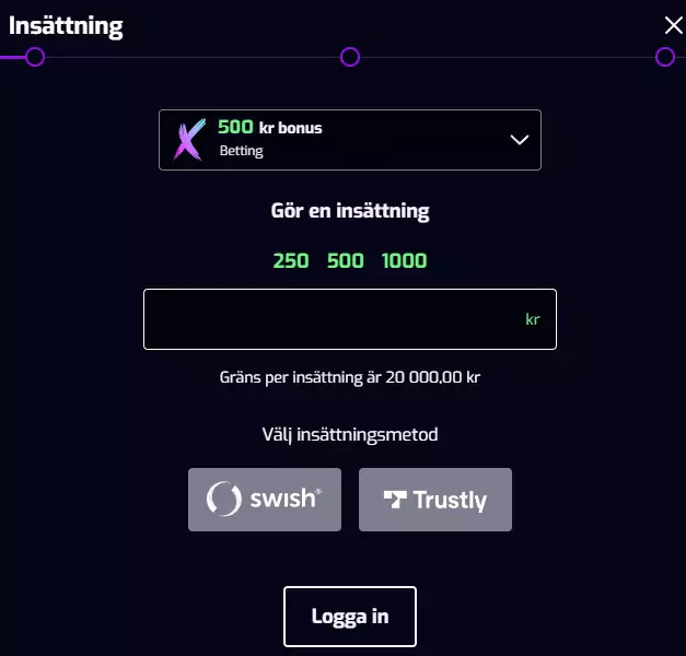 Så här aktiverar du X3000 oddsbonus