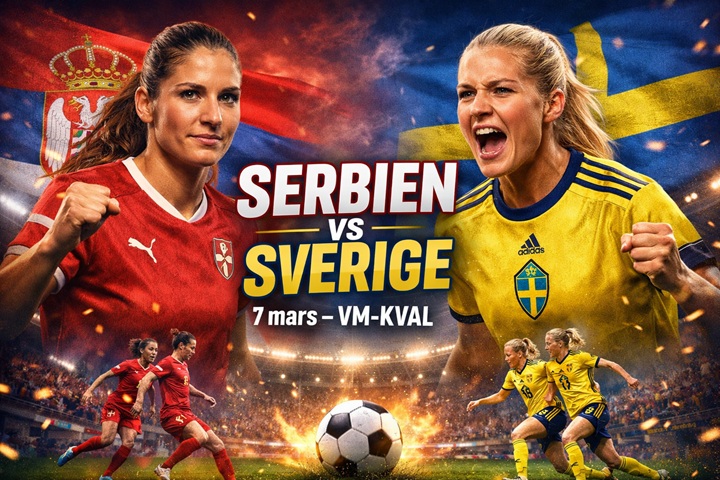 Serbien - Sverige VM-kval