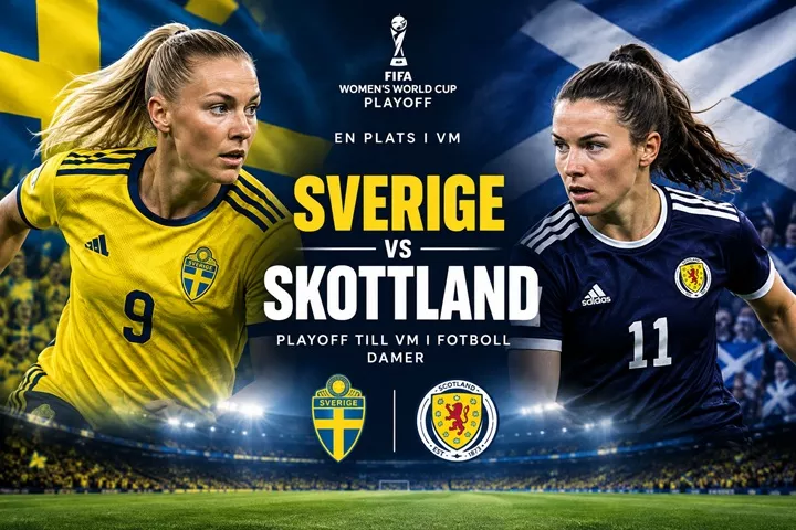 Sverige - Skottland VM-Playoff 1 och 5 december