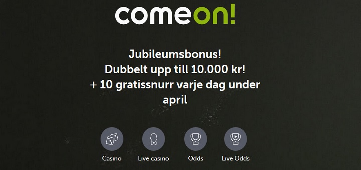 Casinobonusar april 2020