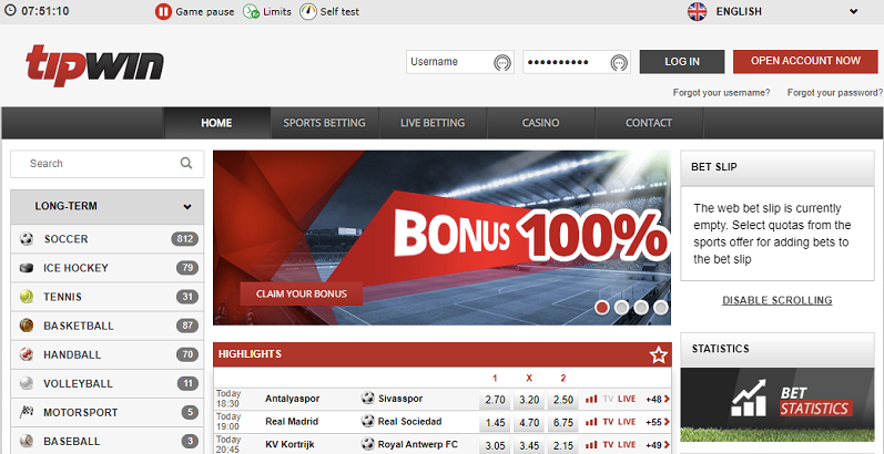 Tipwin - Nytt spelbolag i Sverige med 1000 kr i oddsbonus